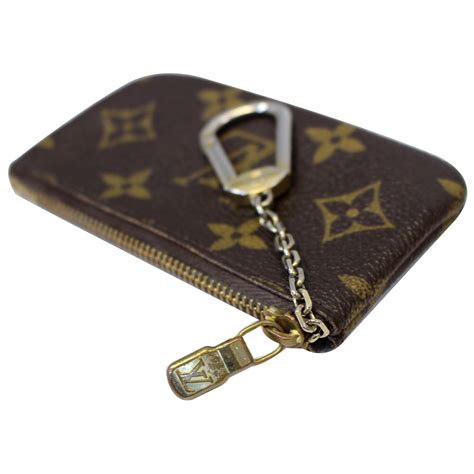 monogram louis vuitton key pouch|louis vuitton coin pouch keychain.